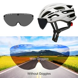Mũ Bảo Hiểm Xe Đạp Kèm Đèn LED Và Kính Mát Có Thể Tháo Rời Cairbull 22 Lỗ Thông Hơi
