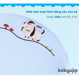 Gối cao su non chống méo đầu, bẹp đầu, nghẹo cổ, còm lưng cho bé. Gối cho trẻ sơ sinh Babyupp