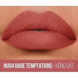 Son kem lì nhẹ môi Maybelline New York phiên bản tông đất giới hạn Sensational Liquid Matte 7ml