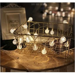 Dây Đèn Trang Trí 8M - 40 Bóng Tròn Bọt Khí Độc Đáo Trang Trí Noel , Lễ , Tết 
