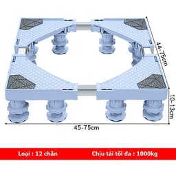 Chân đế máy giặt tủ lạnh inox cao cấp tải trọng 1000kg - hàng nhập khẩu