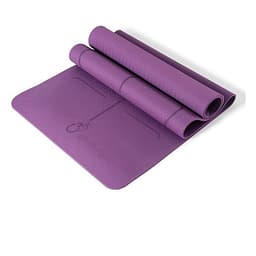 Thảm yoga định tuyến 8mm TPE(kèm túi đựng+dây buộc thảm )-Hoa văn ngẫu nhiên
