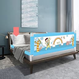 Thanh chắn giường cho bé an toàn cao cấp trượt lên trượt xuống nút bấm hiện đại cao khoá an toàn 82 cm Aachmann giá bán 1 thanh 