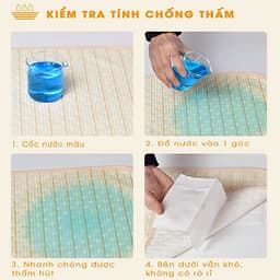 Tấm lót chống thấm cho bé Organic Good Cotton Babyup. Miếng lót chống thấm 4 lớp, mềm mại, thoáng khí, siêu thấm hút, có thể giặt, an toàn cho bé