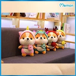Gấu bông chó Shiba cosplay 25cm cao cấp - Hàng chính hãng Memon - Đồ chơi thú nhồi bông chó Shiba cosplay, Kích thước 25cm, Bông gòn mềm mịn, bền đẹp, dễ sử dụng và an toàn cho trẻ nhỏ.