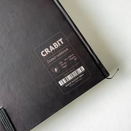 Sổ tay Crabit Notebuck Coffeeine - Espresso ruột  Dotgrid 180 trang (14.5 x 20.8 cm) 