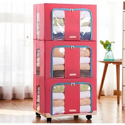 Túi Đựng Chăn Màn (Được Chọn Màu) - Hộp Đựng Quần Áo Khung Sắt Gấp Gọn miDoctor - Tủ Vải Chăn Màn Tiện Lợi