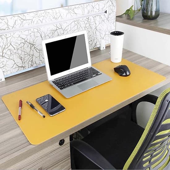 Bàn di chuột, miếng lót chuột 120 X 60 CM kiêm deskpad thảm da trải bàn làm việc hai mặt chống nước