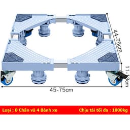 Chân đế máy giặt tủ lạnh inox cao cấp tải trọng 1000kg - hàng nhập khẩu