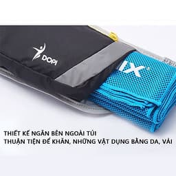 TÚI ĐEO HÔNG ĐEO BỤNG CHẠY BỘ CHỐNG NƯỚC, DÂY ĐEO THOÁNG KHÍ DOPI DP2202 - Hàng chính hãng, có ngăn đựng điện thoại