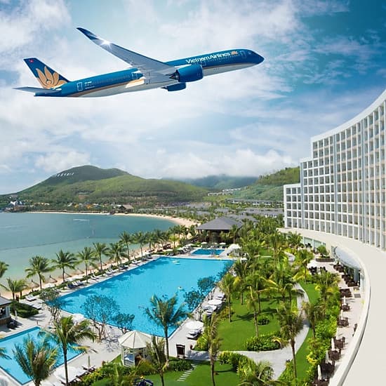 [Combo Tết Âm Lịch] 3N2Đ Vinpearl Nha Trang Bay Resort 5* + Vé Máy Bay Vietnam Airlines Từ HCM, Buffet Sáng, Vui Chơi Không Giới Hạn VinWonders Dành Cho 01 Người, Khởi Hành Mùng 1, 2, 4