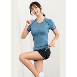Bộ quần áo tập Gym nữ - Set quần đùi và áo thun thể thao tay ngắn