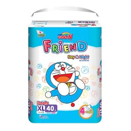 Combo 3 gói tã Goo.n Friend M54/L46/XL40/XXL34/XXXL22 + 6 miếng tặng xe 3 bánh và đồ chơi Toys House cho bé