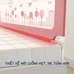 Thanh chắn giường cho bé an toàn cao cấp chống kẹt, cao tới 105cm, hạ được 1 góc, 24 nắc điều chỉnh mẫu mới nhất trượt lên xuống (Giá 1 thanh) 