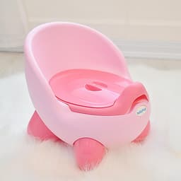 Bô vệ sinh trẻ em Kiu Kiu Babyhop cho bé từ 6 tháng đến 5 tuổi chống trơn trượt có chỗ dựa và khay
