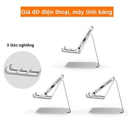 Giá Đỡ Để Bàn Điện Thoại Di Động, Máy Tính Bảng, Ipad Hợp Kim Nhôm Cao Cấp Có Thể Điều Chỉnh Góc Nghiêng. Hàng Chính Hãng Tamayoko FS088