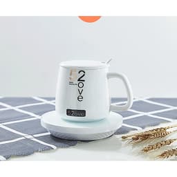 Ly uống nước cafe giữ nóng nhiệt độ, ly đun nước văn phòng, cốc gia nhiệt giữ nóng