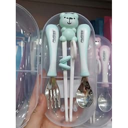 [Có Video] Bộ Thìa Dĩa Đũa Tập Ăn Dặm Cho Bé