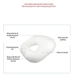 Gối chống trào ngược cho bé(Tặng kèm gối lõm cho bé)