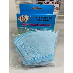 Khẩu Trang Y Tế 5D Trẻ Em Nam Anh - Hộp 10 cái