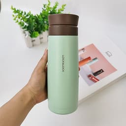 Bình Giữ Nhiệt Lock&Lock Macaron 450ml LHC4230 - Hàng Chính Hãng, Chất Liệu Thép Không Gỉ, Có Lưới Lọc Trà Tiện Dụng Kèm Ống Hút Inox 304