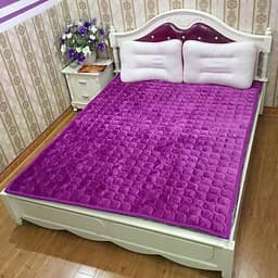 Thảm Lông Cừu Trải Giường, Thảm Trải Giường Mùa Đông Dùng Thay Đệm Hoặc Trải lên Đệm, Thảm Giường Đa Năng Sunzin Chần Bông Dày Dặn Đủ Kích Cỡ