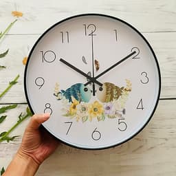 ĐỒNG HỒ TREO TƯỜNG KIM TRÔI - 30CM - PHONG CẢNH THIÊN NHIÊN - KÍNH DÀY - SẮC NÉT