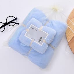 Set 2 Khăn tắm 34x75+70x140,siêu thấm chất liệu 100 cotton 120g+450g -143