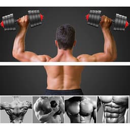 Tạ tập tay đẩy kết hợp,  tạ nam nữ tập gym tập thon tay Giá tốt Hàng Chuẩn(Chọn Lực Nặng Của Tạ 20kg ,30kg, 40kg Tùy chọn)