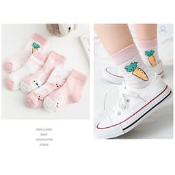 Set 5 đôi tất vớ trẻ em (size cho bé từ 0-6 tuổi)