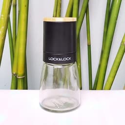 Lọ xay tiêu cầm tay Lock&Lock CKO115 140ml  -  Hàng chính hãng - Lọ bằng thủy tinh, lưỡi dao bằng sứ xay nhuyễn tốt, nắp bằng gỗ sồi, tiện dụng, dễ sử dụng