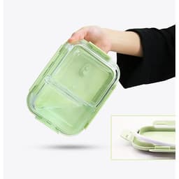 Bộ Hộp Cơm Thủy Tinh Giữ Nhiệt  Văn Phòng Cao Cấp - Kèm Túi Xách và Hộp Đựng Đũa Thìa Home Basics