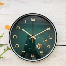 ĐỒNG HỒ TREO TƯỜNG KIM TRÔI - 30CM - PHONG CẢNH THIÊN NHIÊN - KÍNH DÀY - SẮC NÉT