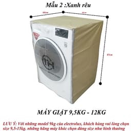 Vỏ bọc máy giặt, máy sấy chống mưa nắng chất liệu vải dù cao cấp