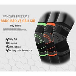 Băng bảo vệ đầu gối thể thao có dây quấn cố định khớp AOLIKES HX-7720 (Cặp)