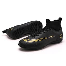 Giày đá banh bóng đá sân cỏ nhân tạo cao cấp mầu đen SV12BLACK
