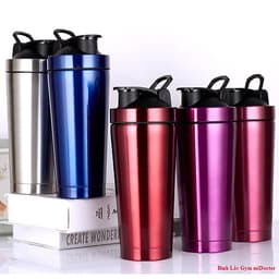Bình Lắc Pha Chế Shaker Tập Gym Inox Có Giữ Nhiệt Chính Hãng