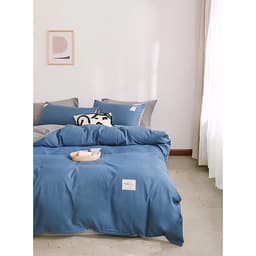 Bộ 4 món chăn ga gối cotton Tici cao cấp TC45 hàng đẹp (set gồm 1 ga, 1 chăn có khóa lồng được ruột, 2 vỏ gối)