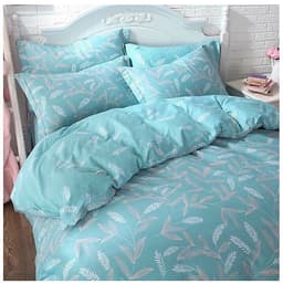 Bộ chăn ga gối cotton PL1  Lá tre xanh 