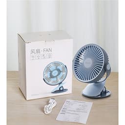 Quạt sạc mini đế kẹp xoay góc 360 độ, dung lượng 2000mAh thời gian sử dụng lên đến 5 giờ, an toàn cho trẻ nhỏ YOOBAO F15 - Hãng phân phối chính thức
