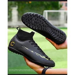 Giày đá banh bóng đá sân cỏ nhân tạo cao cấp mầu đen SV12BLACK