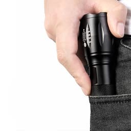 Đèn pin siêu sáng chiếu xa tự vệ Xinsite Q5 điều chỉnh được chế độ chiếu xa trăm mét và chống nước 