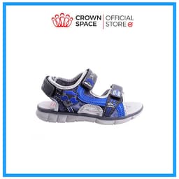 Dép Quai Hậu Cho Bé Trai Đi Học  Thời Trang Cao Cấp Crown Space UK Active Sandals CRUK529 Da Nhẹ Êm Thoáng Khí Thấm Hút Mồ Hôi Cho Trẻ  Size từ 26-35/2-14 Tuổi