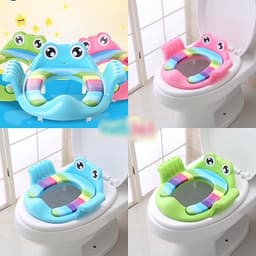 Thu nhỏ bồn cầu có tay vịn cho bé
