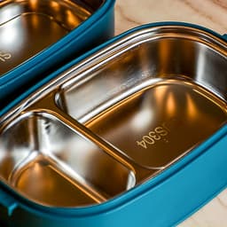 Bộ Hộp Cơm Giữ Nhiệt 2 Lớp 2 Tầng 2 Ngăn INOX304 Thiết Kế Hiện Đại