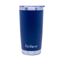 Ly Giữ Nhiệt Nắp Trượt Chống Tràn Rinfere - Tặng Kèm Ống Hút Không Gỉ, Dụng Cụ Vệ Sinh Ông Hút (590ml)