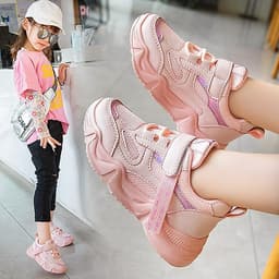 Giày thể thao bé gái và bé trai cao cấp từ 3 - 16 tuổi siêu nhẹ đàn hồi kháng khuẩn kiểu dáng thời trang G25