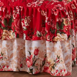 Ga Trải Giường Hai Lớp Họa Tiết Hoa Sang Trọng