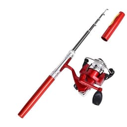 [TIỆN LỢI] COMBO bộ cần câu bút bi mini kèm máy câu 1m/1m4 (máy câu đã quấn sẵn dây cước), cần câu bút máy đứng câu tôm câu mực thu nhỏ siêu nhẹ, mua can cau but