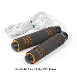 Dây nhảy thể dục TS-02, dây tập 2 lớp dày 4.5mm bền nhẹ cao cấp - POKI